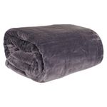 Frazada de Terciopelo Gris