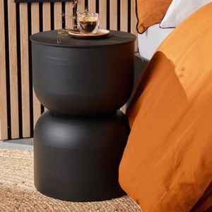 Taburete Negro de Metal