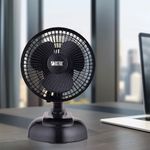 Ventilador de Mesa Negro 2 Velocidades