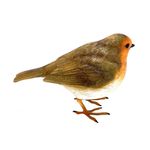 Figura Decorativa de Pájaro Petirrojo para Jardín
