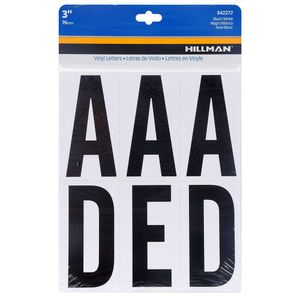 Set de Letras de Vinilo Negro 3 Plg