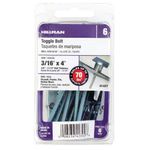 Set de 10 Juegos de Tornillos con Tuerca de Mariposa 1/4x4 Plg