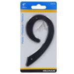 Número 9 de Casa Plástico Negro 4 Plg