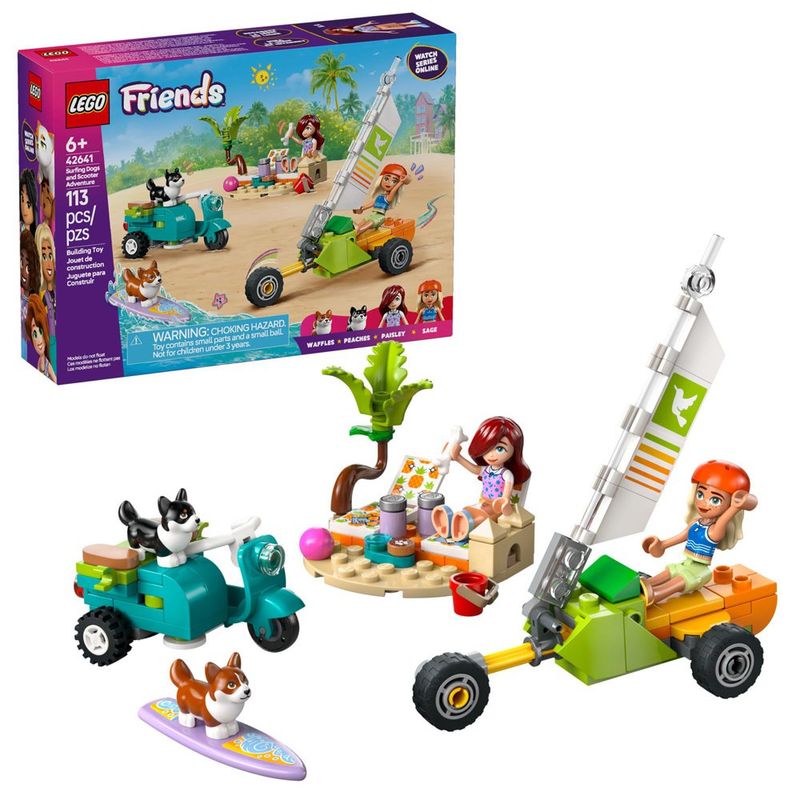 LEGO Friends: Aventura en Scooter y Perros Surfistas
