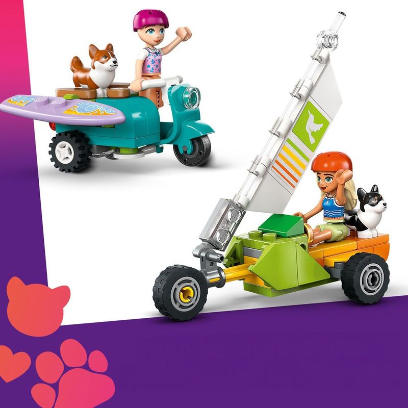 LEGO Friends: Aventura en Scooter y Perros Surfistas