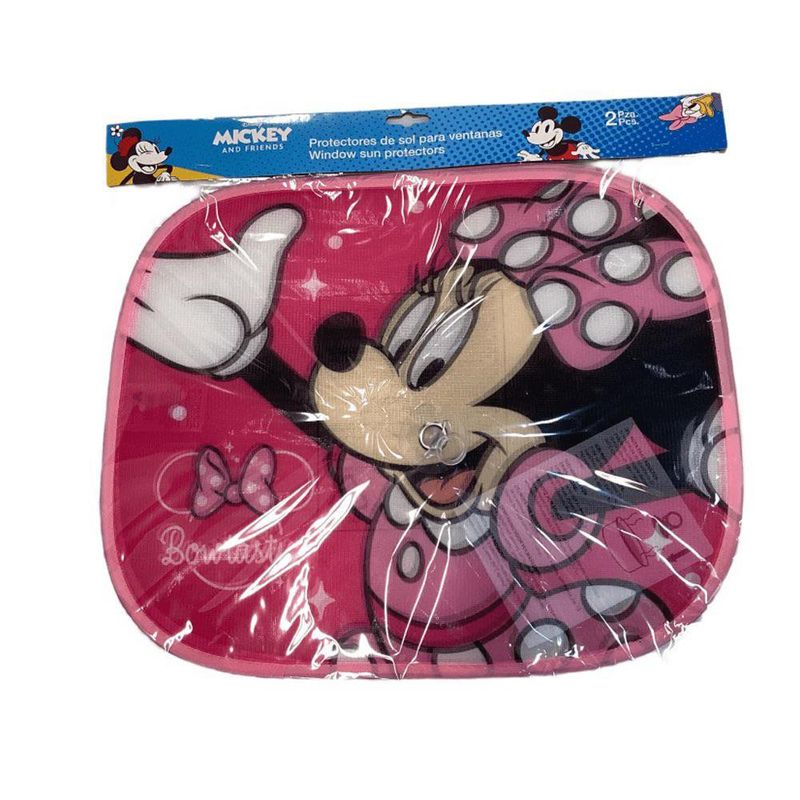 Set de 2 Protectores Solares para Auto Diseño Minnie Mouse