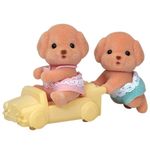 Set Gemelos Perro Caniche de Sylvanian Families
