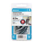 Anclaje para Tablaroca Autoperforante Zinc #8x1 1/4 Plg 20 Pzas