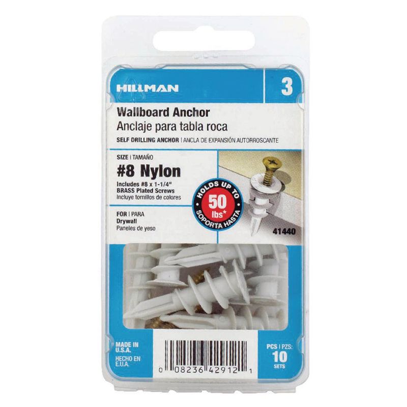 Tarugos Autoperforantes con Tornillo Color Negro de 8 x 1 1/4 Plg en Set de 20 Uds