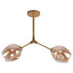 Lámpara De Techo Glamurnyy Dorado De 2 Luces 40 W - Zlumini