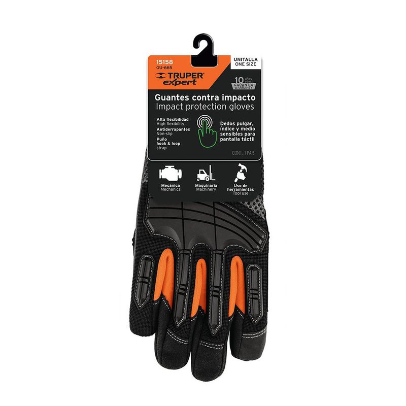Guantes para Mecánico con Protección Anti-Impacto
