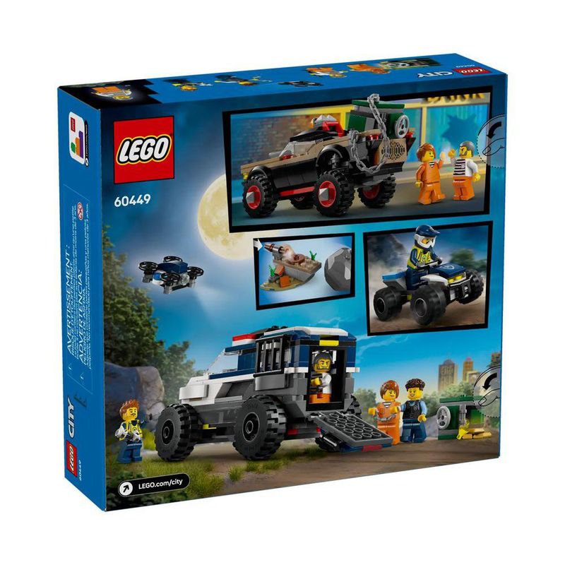 Lego City Persecución Policial Todo Terreno 467 Pzas