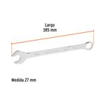 Llave Combinada Extralarga Milimétrica 27 X 385 Mm