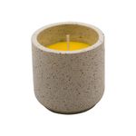 Candela de Citronela Blanca con Destellos