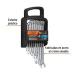 Juego de 9 Llaves Combinadas Milimétricas Extralagras Pulidas