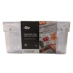 Organizador Fresh con 2 Canastas 2.2 Lts Transparente