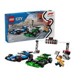 LEGO City Grilla de Salida de F1 con Autos de Carrera VCarb y Sauber