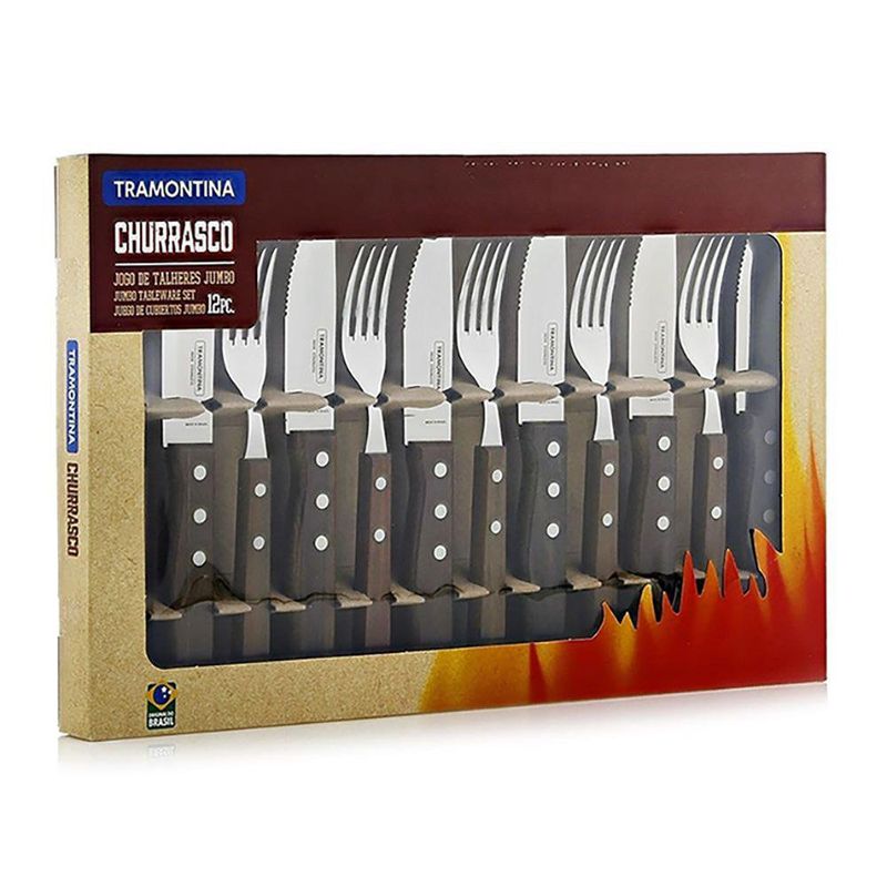 Set 12 Cubiertos para Churrasco