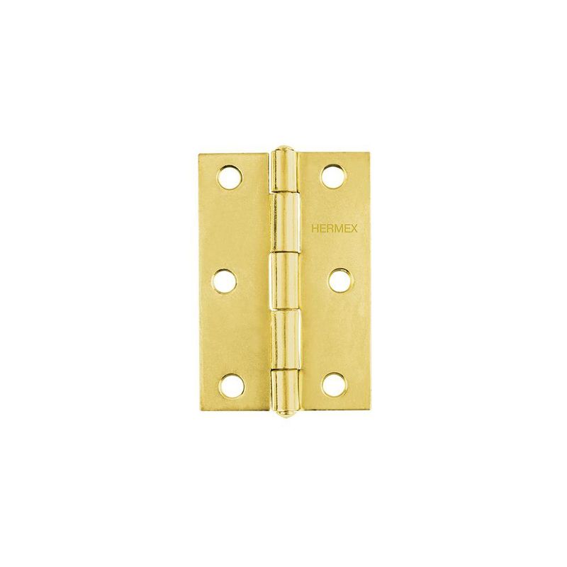 Bisagra de Acero Latonado 75 X 50 Mm