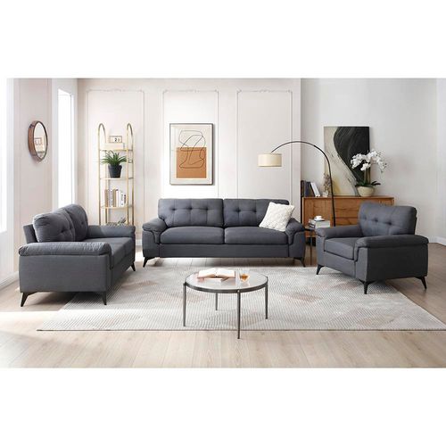 Set de Sala Everest 3+2+1 Gris Oscuro
