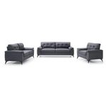 Set de Sala Everest 3+2+1 Gris Oscuro