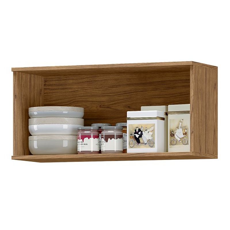 Gabinete Aéreo Toscana Café y Crema de 1 Puerta 80 x 29 x 37 cm para Cocina