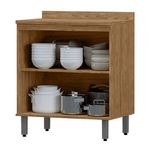 Gabinete Base Toscana Café y Crema de 2 Puertas 80 x 51.6 x 91.7 cm para Cocina