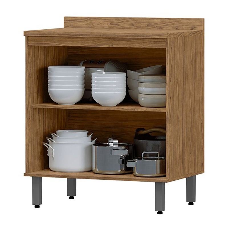 Gabinete Base Toscana Café y Crema de 2 Puertas 80 x 51.6 x 91.7 cm para Cocina