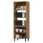 Gabinete Torre Toscana para 2 Hornos Color Café de 80 x 51.6 x 230 cm