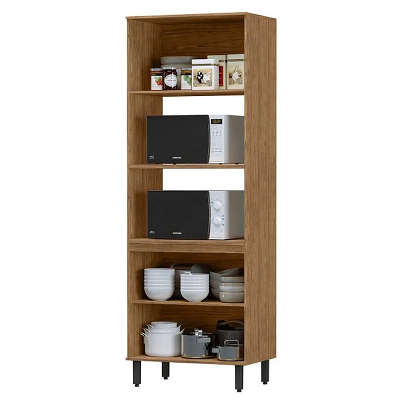 Gabinete Torre Toscana para 2 Hornos Color Café de 80 x 51.6 x 230 cm