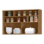 Gabinete Aéreo Toscana Café y Crema de 1 Puerta 120 x 29 x 74 cm para Cocina