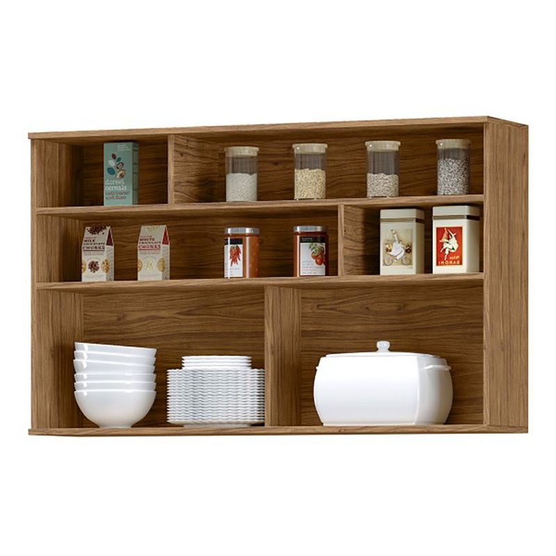 Gabinete Aéreo Toscana Café y Crema de 1 Puerta 120 x 29 x 74 cm para Cocina