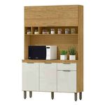 Gabinete Liz Color Café y Crema para Cocina de 120 x 39 x 190 cm