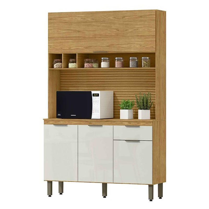 Gabinete Liz Color Café y Crema para Cocina de 120 x 39 x 190 cm