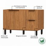 Gabinete Base Toscana Café 2 Puertas