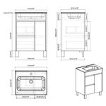 Mueble con Lavamanos Grace Oak
