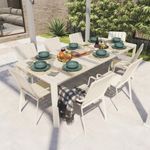 Mesa Extensible para Exterior Beige Lima Idaho