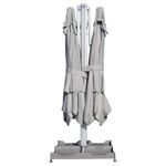 Parasol Doble Blanco con Protección UV