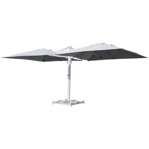 Parasol Doble Blanco con Protección UV