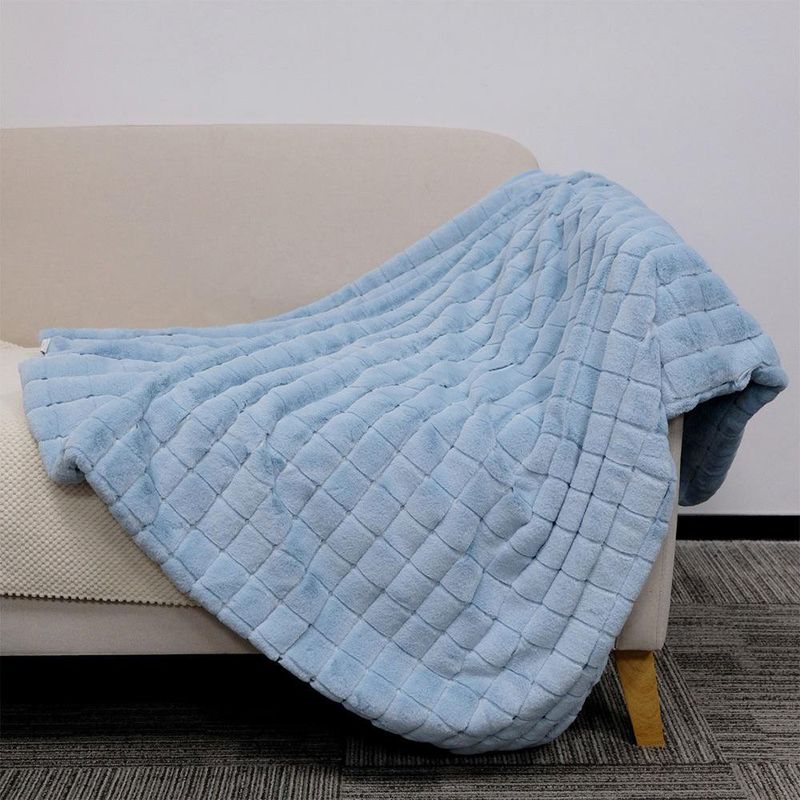 Throw Celeste de 130 x 160 Cm