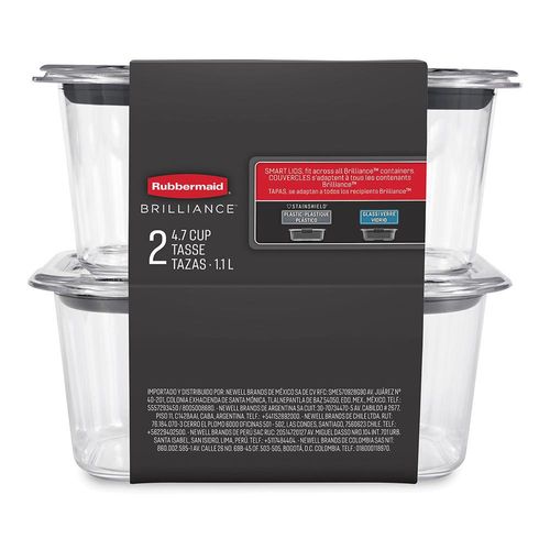 Set de 2 Contenedores con Sello Hermético de 4.7 Tazas
