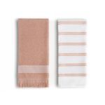 Set de 2 Toallas de Cocina Diseño Rayas