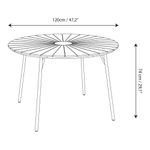 Mesa Redonda Atlas de Madera de Acacia