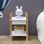 Mesa de Noche Infantil con Diseño de Lápices