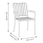 Silla Atlas con Brazos de Madera de Acacia