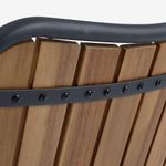Silla Atlas con Brazos de Madera de Acacia