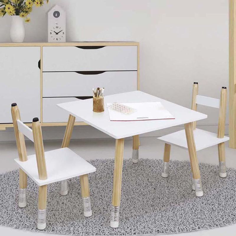 Set Infantil de Mesa y 2 Sillas Diseño Lápices