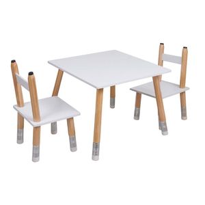 Set Infantil de Mesa y 2 Sillas Diseño Lápices