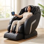 Sillón de Masaje Multifunción con Gravedad Cero, Pantalla LCD y Bluetooth Negro