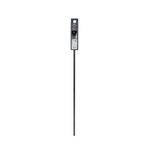 Galería de Metal Extensible Negro 90-170 Cm